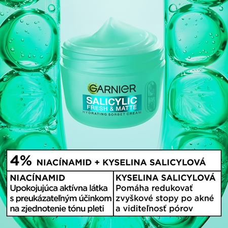 Garnier Salicylic Fresh & Matte hydratačný zmatňujúci sorbet