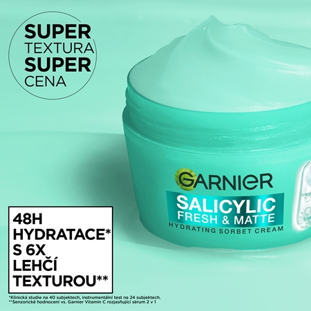 Garnier Salicylic Fresh & Matte hydratační matující sorbet