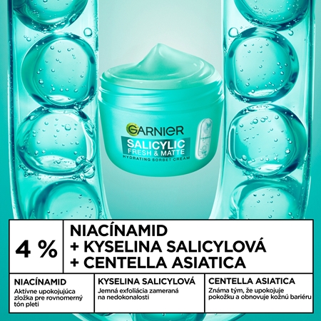 Garnier Salicylic Fresh & Matte hydratačný zmatňujúci sorbet
