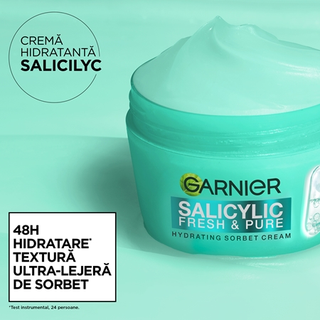Garnier Salicylic Fresh & Matte sorbet hidratant și matifiant