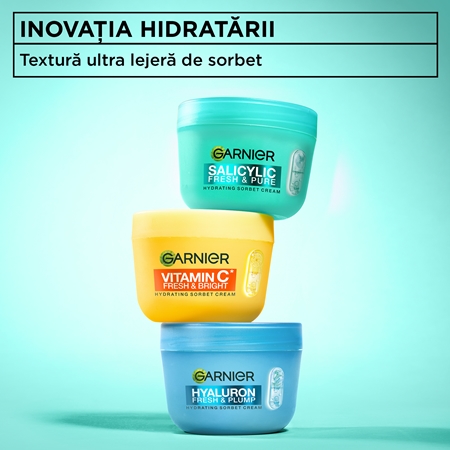 Garnier Salicylic Fresh & Matte sorbet hidratant și matifiant