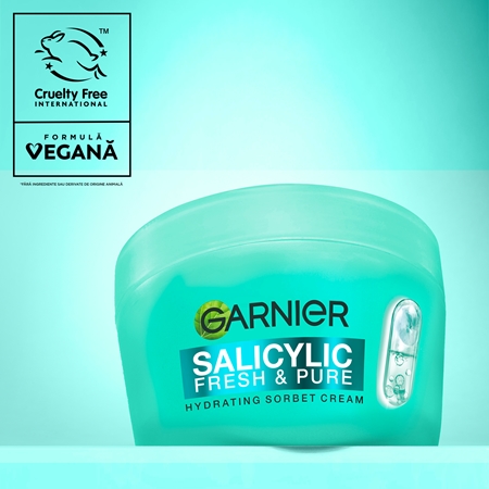 Garnier Salicylic Fresh & Matte sorbet hidratant și matifiant