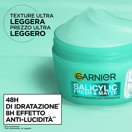 Garnier Salicylic Fresh & Matte sorbetto idratante opacizzante
