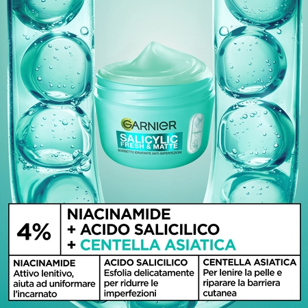 Garnier Salicylic Fresh & Matte sorbetto idratante opacizzante