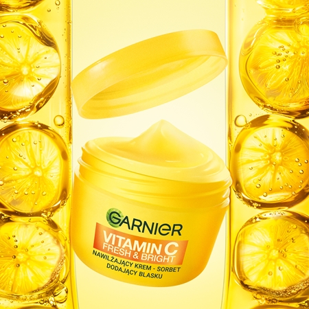 Garnier Vitamin C Fresh & Bright krem sorbet z efektem rozświetlającym