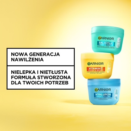 Garnier Vitamin C Fresh & Bright krem sorbet z efektem rozświetlającym