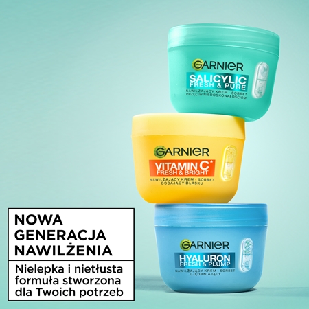 Garnier Salicylic Fresh & Matte nawilżający sorbet matujący
