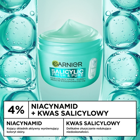 Garnier Salicylic Fresh & Matte nawilżający sorbet matujący