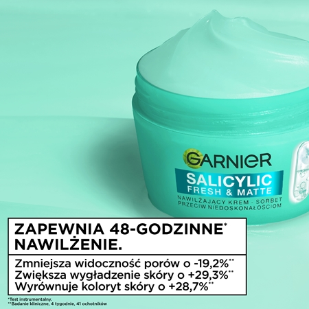 Garnier Salicylic Fresh & Matte nawilżający sorbet matujący
