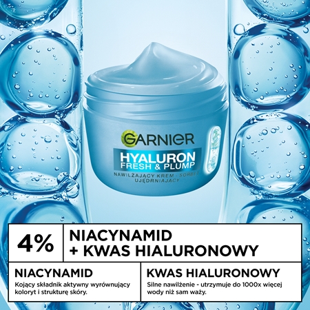 Garnier Hyaluron Fresh & Plump krem sorbet o działaniu nawilżającym