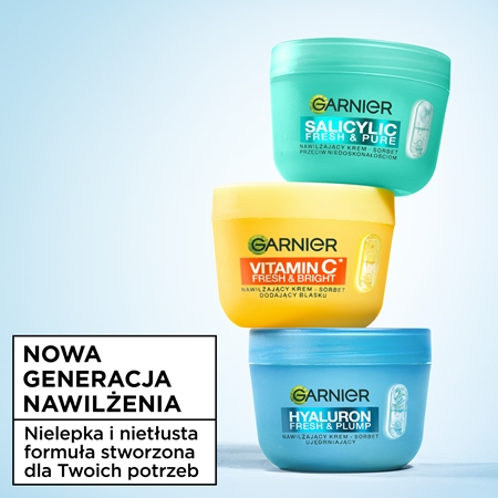 Garnier Hyaluron Fresh & Plump krem sorbet o działaniu nawilżającym