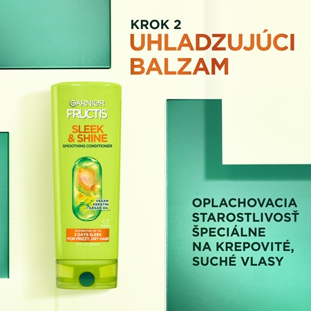Garnier Fructis Sleek & Shine uhladzujúci kondicionér