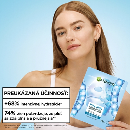 Garnier Hyaluron hydrogélová maska na tvár