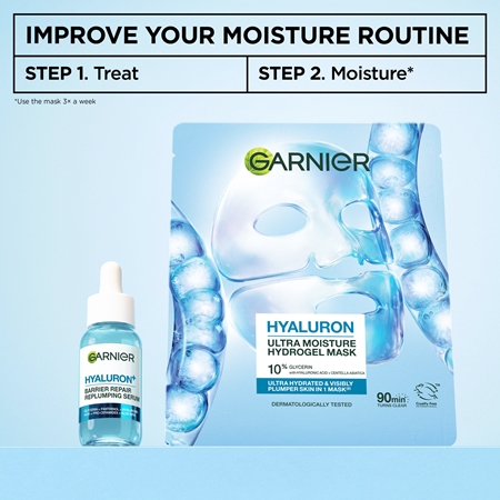 Garnier Hyaluron hydrogélová maska na tvár