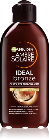 Garnier Ambre Solaire Ideal Bronze óleo em spray com óleo de coco
