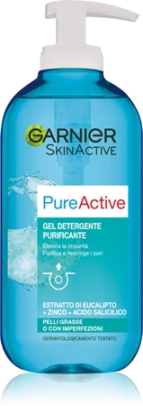 Garnier Skin Active Pure Active gel limpiador para pieles problemáticas y con acné