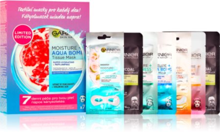 Garnier Skin Naturals Tissue Mask Box Gesichtsmasken-Set für Damen