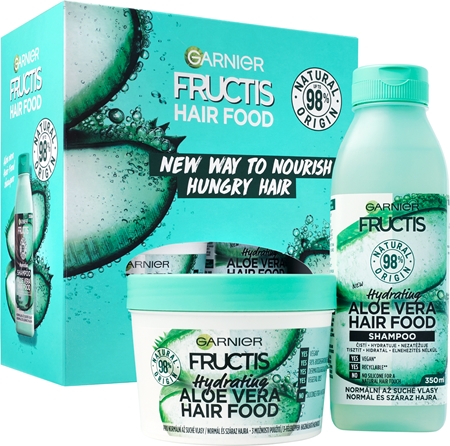 Garnier Fructis Aloe Vera Hair Food Presentförpackning (För torrt hår)