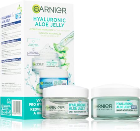 Garnier Hyaluronic Aloe Jelly Set für die Hautpflege (tagsüber und nachts)