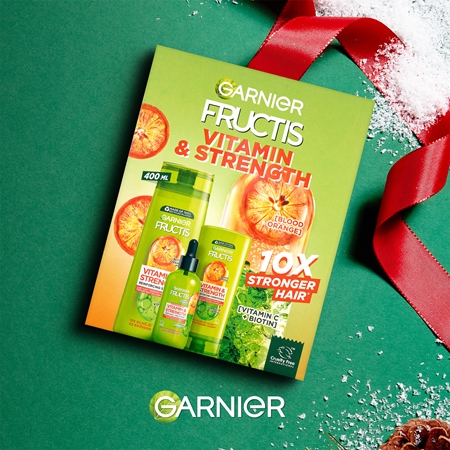 Garnier Fructis Vitamin & Strength dárková sada pro slabé vlasy s tendencí vypadávat