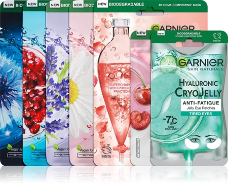 Garnier Skin Naturals fátyolmaszk szett