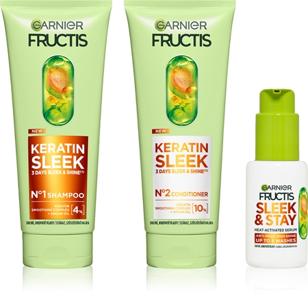 Garnier Fructis Keratin Sleek ensemble pour cheveux