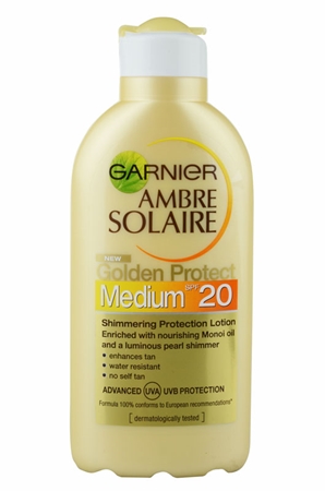 Garnier Ambre Solaire Golden Protect lotiune pentru bronzat SPF 20