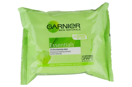 Garnier Essentials lingettes démaquillantes pour peaux normales à mixtes
