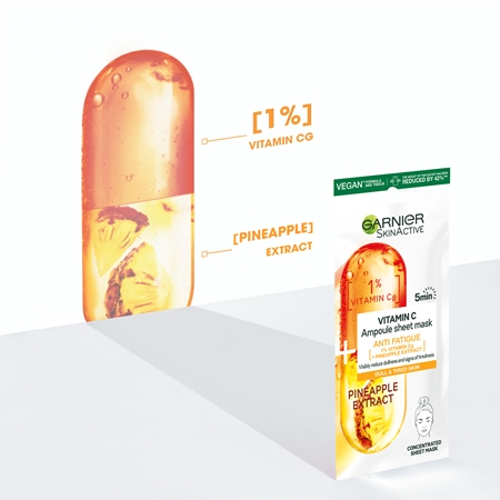 Garnier Skin Naturals Vitamin C plátýnková maska s energizujícím účinkem