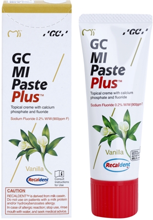 GC MI Paste Plus Aizsargājošs krēms ar minerāliem jutīgiem zobiem ar fluorīdu