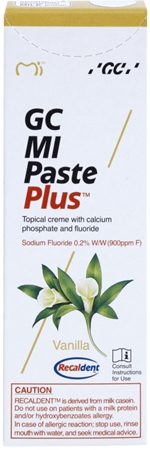 GC MI Paste Plus Aizsargājošs krēms ar minerāliem jutīgiem zobiem ar fluorīdu