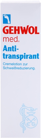 Gehwol Med anti-transpirant crème pour réduire la transpiration pieds