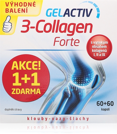 GelActiv 3-Collagen Forte doplněk stravy pro výživu kloubů a chrupavek