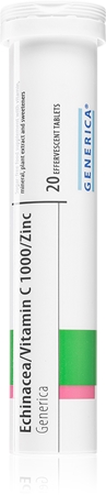 Generica Echinacea/ Vitamín C 1000/Zinek šumivé tablety pro posílení imunity