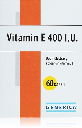 Generica Vitamin E 400 I.U. kapsle s vitamínem E