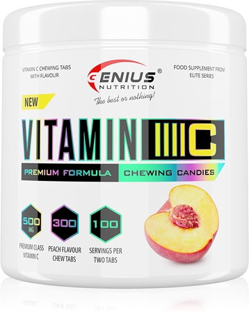Genius Nutrition Vitamin C tablete masticabile cu vitamina C