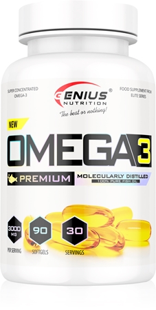 Genius Nutrition Omega-3 tablete cu acizi grași esențiali
