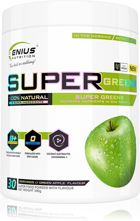 Genius Nutrition Super Greens pulbere favorizează detoxifierea organismului