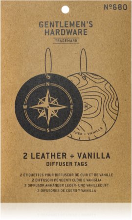 Gentlemen's Hardware Leather & Vanilla illatosító ajtó vállfa
