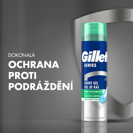 Gillette Series Sensitive gel na holení pro muže