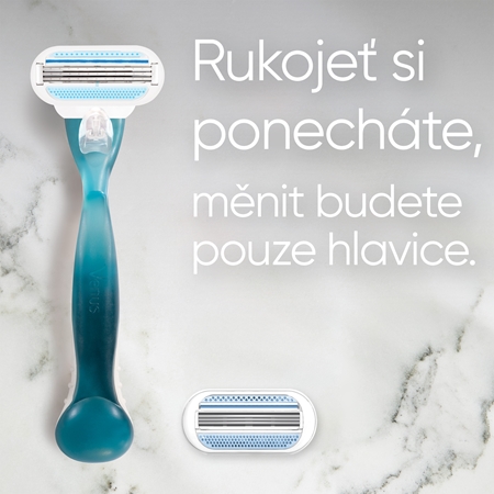 Gillette Venus Smooth holicí strojek + 2 náhradní hlavice