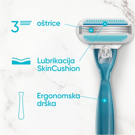 Gillette Venus Smooth brijač + 2 zamjenske britvice