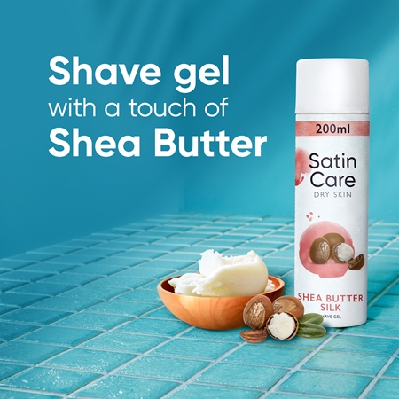 Gillette Satin Care Shea Butter Shaving Gel for women