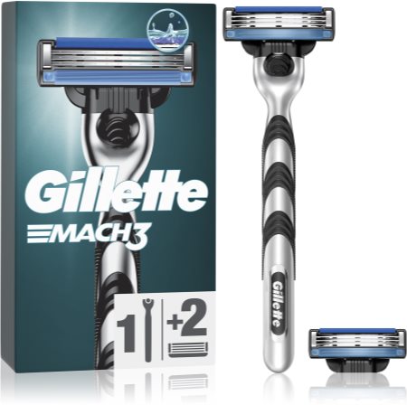 Gillette Mach3 máquina de barbear + 2 cabeças de reposição