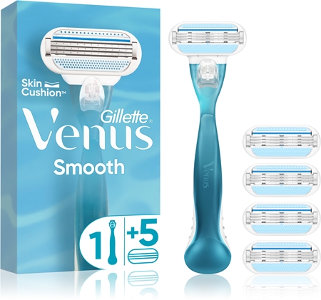 Gillette Venus Smooth rasoio + lame di ricambio 5 pz