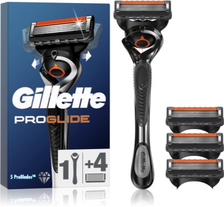 Gillette Fusion5 Proglide Skuveklis un maināmas galviņas 4 gab.