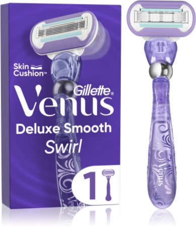 Gillette Venus Deluxe Smooth Swirl Barberkniv + erstatningshoveder