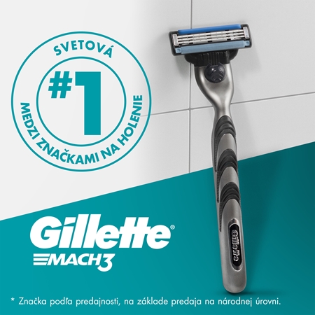 Gillette Mach3 holiaci strojček + náhradné hlavice
