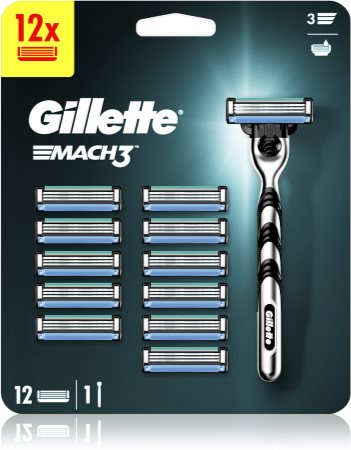 Gillette Mach3 máquina de depilação + lâminas de reposição
