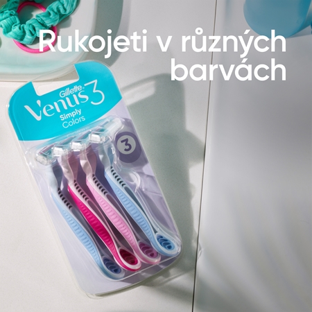 Gillette Venus Comfort Colours jednorázová holítka